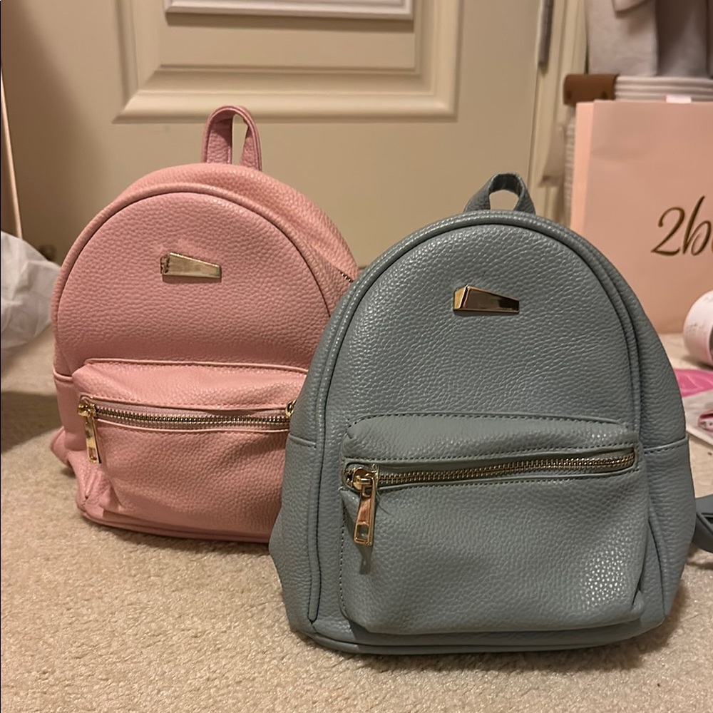 Stylish Pink and Blue Mini Backpacks (BOGO)
